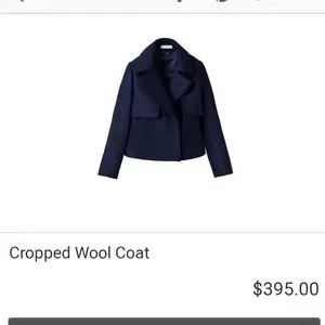 Cuyana Jackets Coats New With Tags Cropped Wool Coat Brand